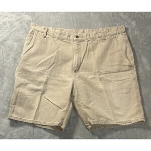 Carhart Mens 42 Chino Beige Shorts Workwear Gorpcore Utility Outdoor Hiking